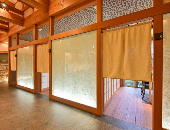 プライベートな個室席