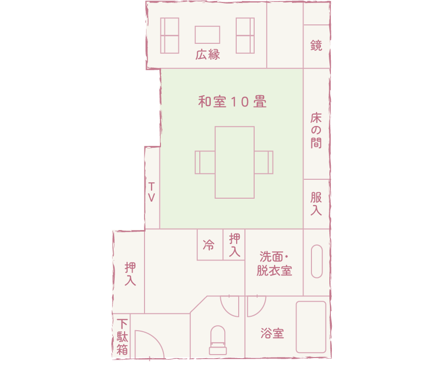 和室10畳の間取り